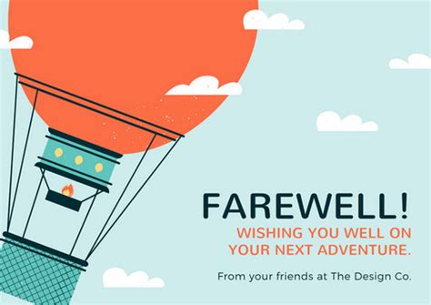 Customize 79 Farewell Card Templates Online Canva