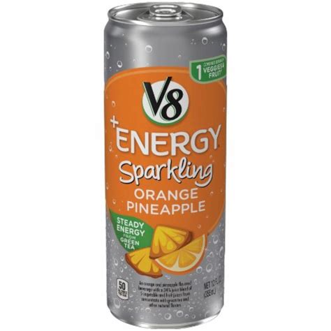 V8 Energy Sparkling Orange Pineapple Energy Drink 12 Fl Oz Ralphs