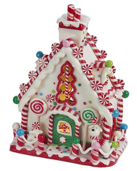 Making a peppermint candy bowl. CHRISTMAS DECORATIONS - LED LIGHTED PEPPERMINT CANDY GINGERBREAD HOUSE W/ PUPPY | eBay