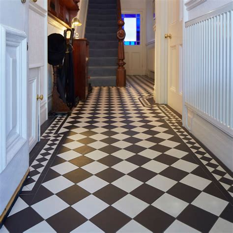 Original Style Victorian Floor Classic Checks Oxford Edinburgh Tile