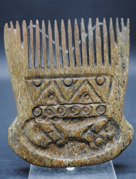 Rare Ancient Roman Cow Bone Decorated Hair Comb 1st 2nd Century Ad