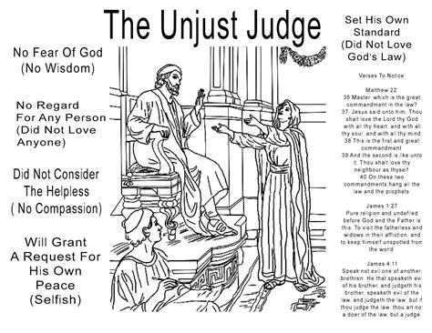 Childrens Gems In My Treasure Box The Unjust Judge Luke 18 1 8