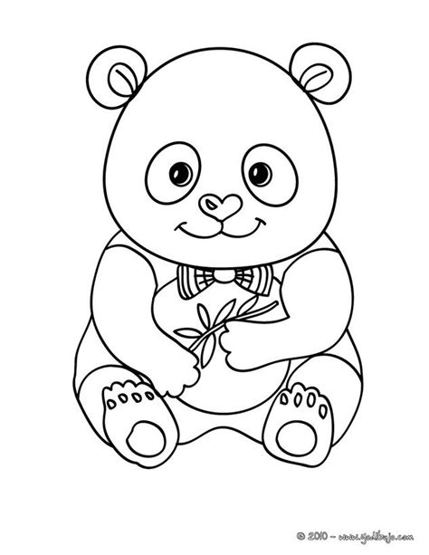Dibujos Para Colorear De Osos Pandas Bebes