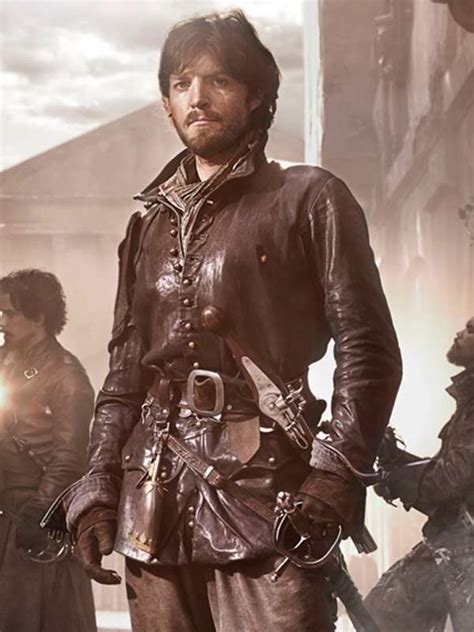 Tom Burke The Musketeers Black Leather Jacket New American Jackets