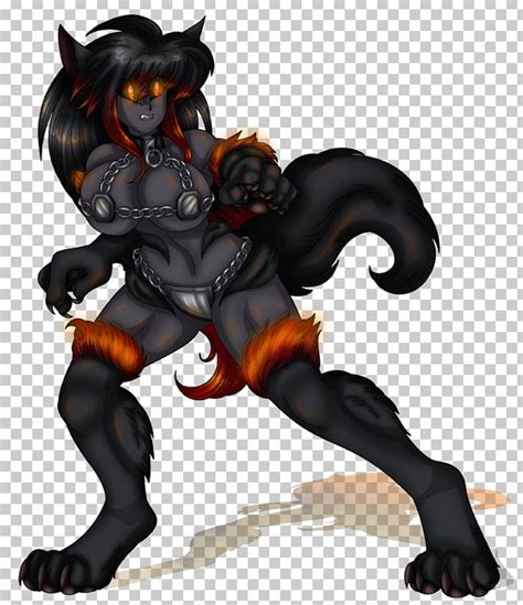 Hellhound Werewolf Female Saber Monstergirl Png Clipart