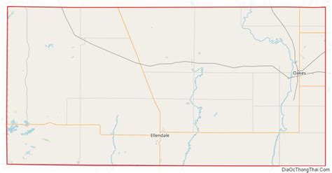 Map Of Dickey County North Dakota Địa Ốc Thông Thái