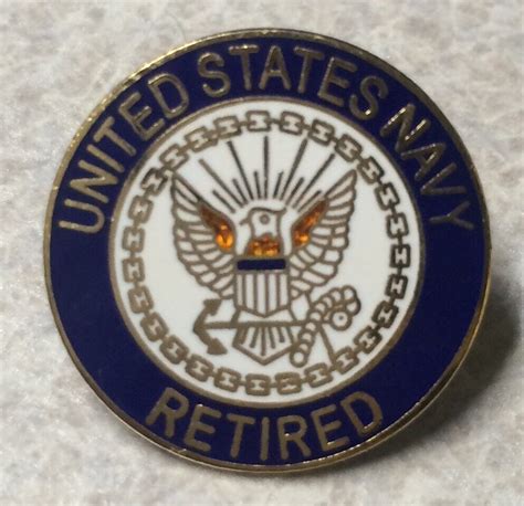 United States Navy Retired Lapel Hat Pin Usa E Ebay
