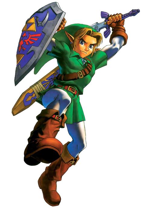 Link Jump Attack The Legend Of Zelda Ocarina Of Time