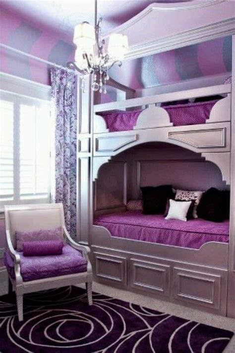 Purple Bedroom with Custom Bunkbed | Bed for girls room ... I had manually fix this.
