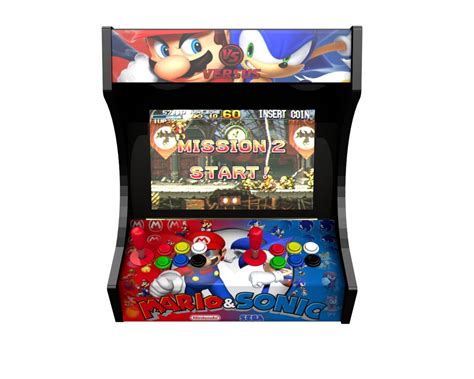 Mario Vs Sonic Arcade Cabinet Machine Artwork Graphics Vinyl Etsy Finland
