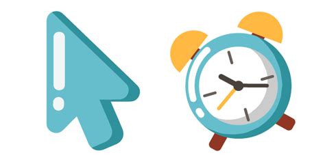 Minimal Alarm Clock Cursors Custom Cursor In 2021 Alarm Clock