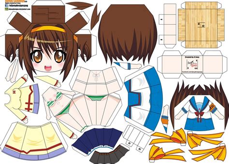 Papercraft De Anime Haruhi Suzumiya Manualidades A Raudales