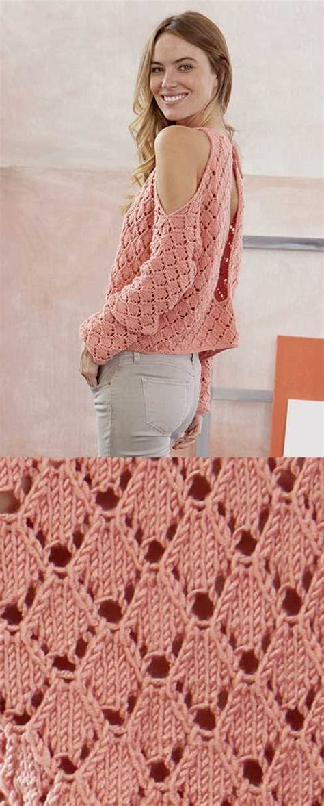 Free knitting pattern for shaker rib stitch click here for more free patterns! Free Knitting Pattern for a Shoulderless Lace Top ...