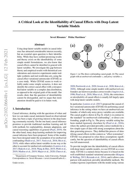 A Critical Look At The Identifiability Of Causal Effects With Deep