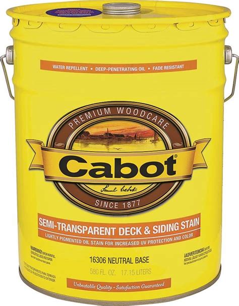 Cabots oil based deck and exterior stain in ebony. Cabot 16300 Oil Based Deck and Siding Stain, 5 gal ...