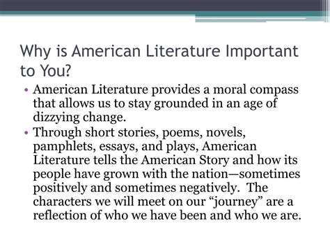 Ppt Introduction To American Literature Powerpoint Presentation Free