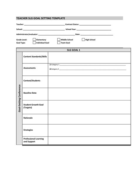 41 S.M.A.R.T Goal Setting Templates & Worksheets ᐅ TemplateLab