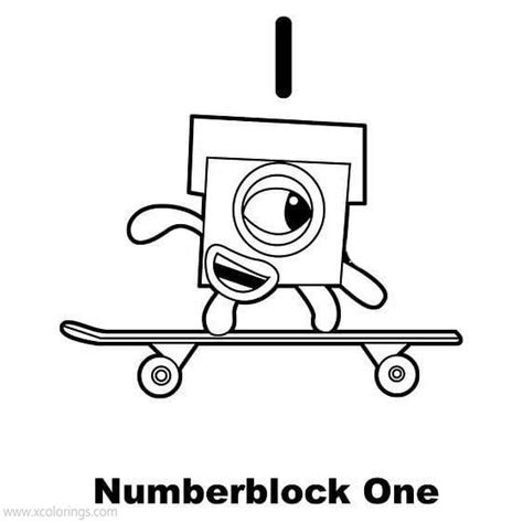 Numberblocks 1 Printable Coloring Pagej Coloring Pages For Boys