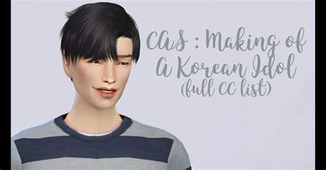 15 Korean Hairstyle Sims 4 Cc