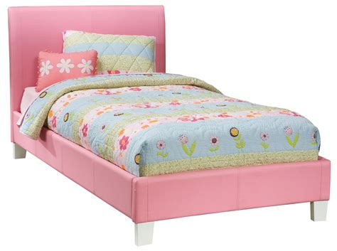 Fantasia Pink Twin Upholstered Bed From Standard Furniture Coleman