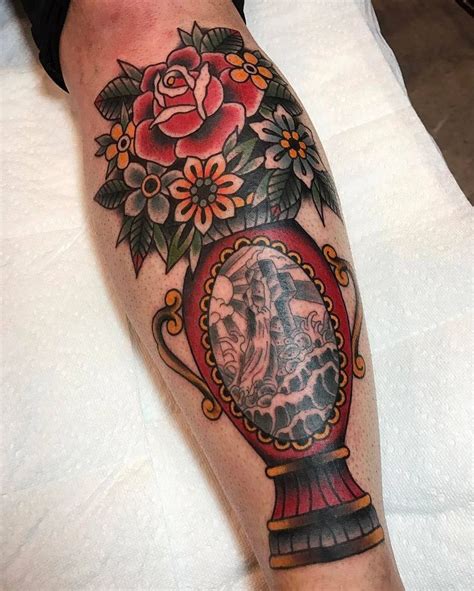 Celebrate and remember the lives we have lost in albany, georgia. Rock of Ages Vase & Flowers tattoo by @clintonleetattoos ...