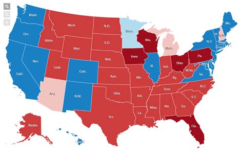 Red And Blue Map Of Us Map Of Interstate
