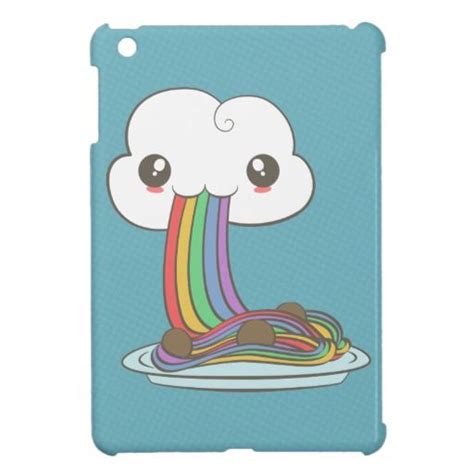 Cloud Eats Rainbow Spaghetti Ipad Mini Cases Ipad Mini Cases Ipad