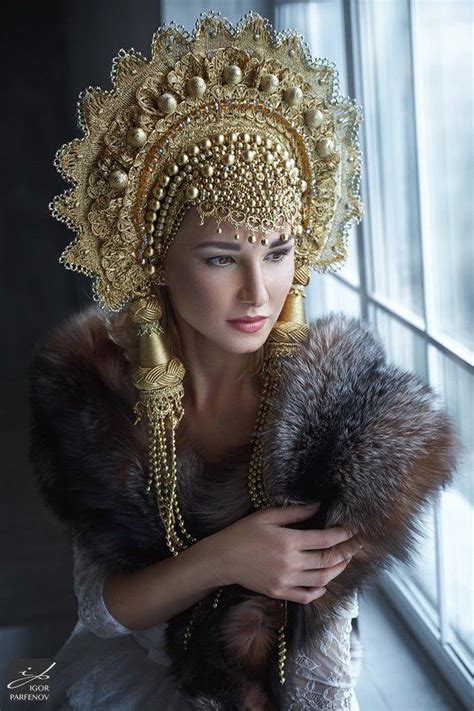 Kokoshnik Russian Fashion Headdress Fantasy Costumes