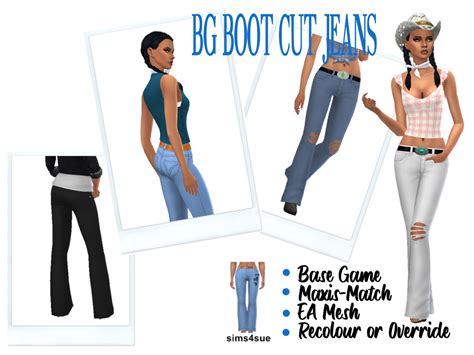Sims 4 Sue Bootcut Jeans Sims 4 Downloads