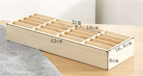 Wooden 20 Storage Compartments Multifunctional Storage Box For Cell