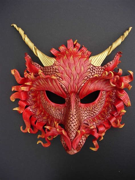 This Dragon Mask Was Created Using The Same Pattern And Technique That I