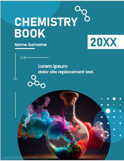 Chemistry Book Cover Page Template Ms Word Cover Page Templates