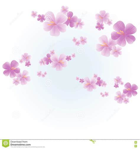 Flowers Background. Flowers Design. Apple Tree Flowers. Flowers Of Sakura Isolated On Light Blue ...