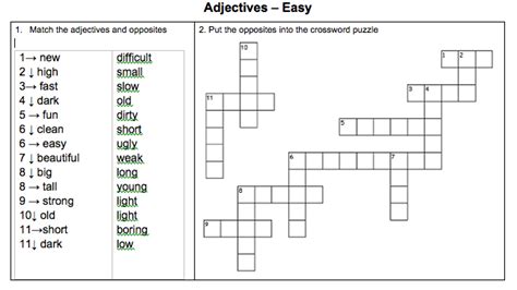 Printable spanish numbers crossword puzzles svc technologies. matching and crossword puzzle for learning basic ...