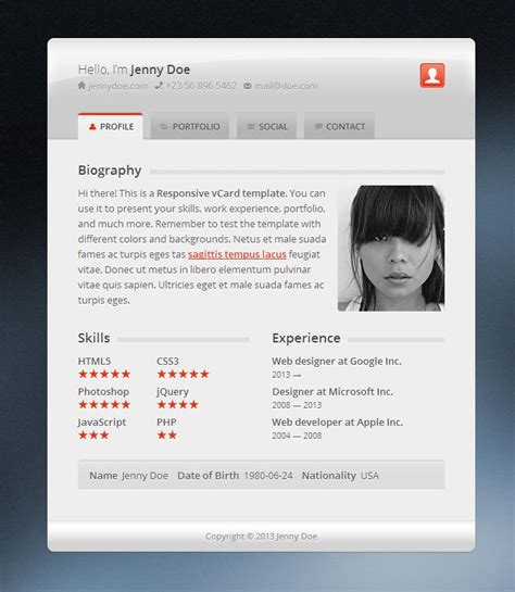 20 Exceptional Vcard Wordpress Themes