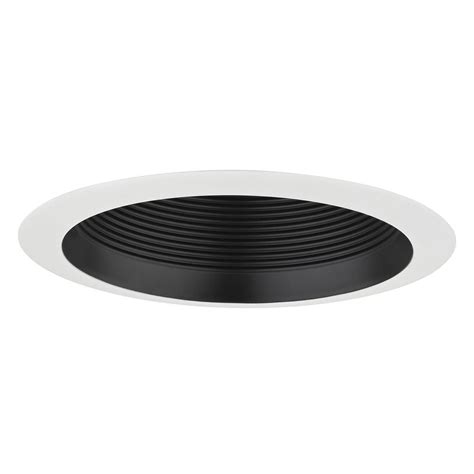 The trims and the housings. GU24 Deep Black Baffle Trim for 6-Inch Recessed Cans ...