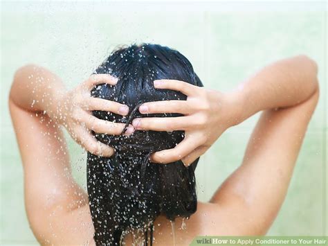 According to the faster drying formulation, hair gel can be applied to dry hair to give added stiffness and substance to a specific area. 3 Ways to Apply Conditioner to Your Hair - wikiHow