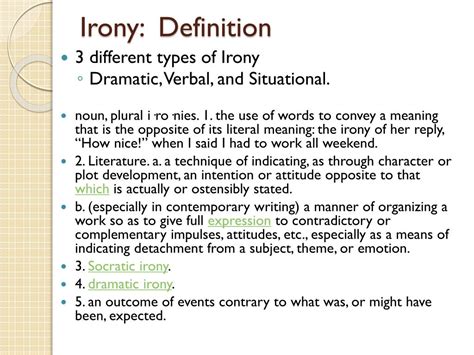 Verbal Irony Definition Examples Types Of Irony