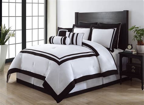 Marble comforter set gray black and white pattern printed no comforter soft microfiber bedding set (3pcs, queen king size). 9 Piece Queen Hotel Black and White Comforter Set | eBay