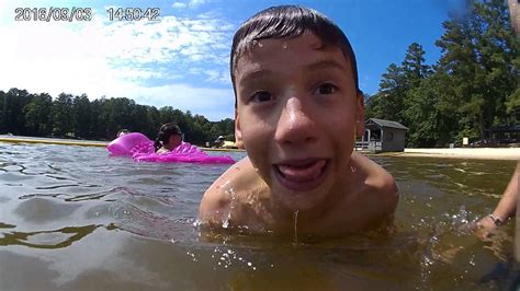 Lucas Having Fun At The Lake Youtube