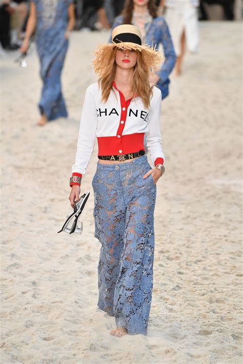 Chanel Transformed Its Runway Into A Real Beach For Its