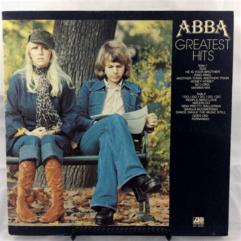 Abba Greatest Hits Lp Vinyl Record 1976 Atlantic Records Gatefold
