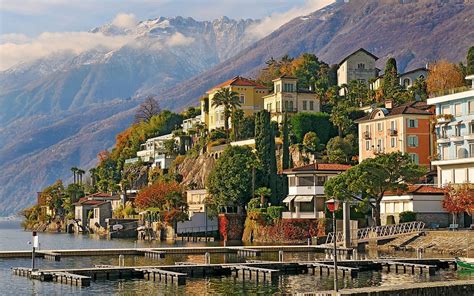 Landscape Cities Nature Houses Rivers Trees Mountains Alps