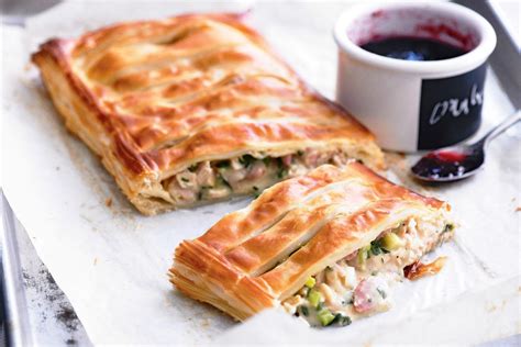 Turkey And Ham Free Form Pie Recipes Delicious Com Au