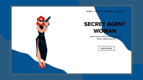 Premium Vector Secret Agent Woman Vector