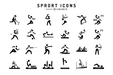 Olympic Sports Icon Set Vector Download