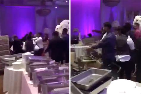 Video Wedding Turned To All Out Brawl After Brides Ex Shows Up