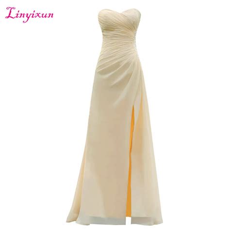 Linyixun Real Photo Cheap Chiffon Prom Dresses 2017 New Arrival Pleats Crystal Beads A Line Long