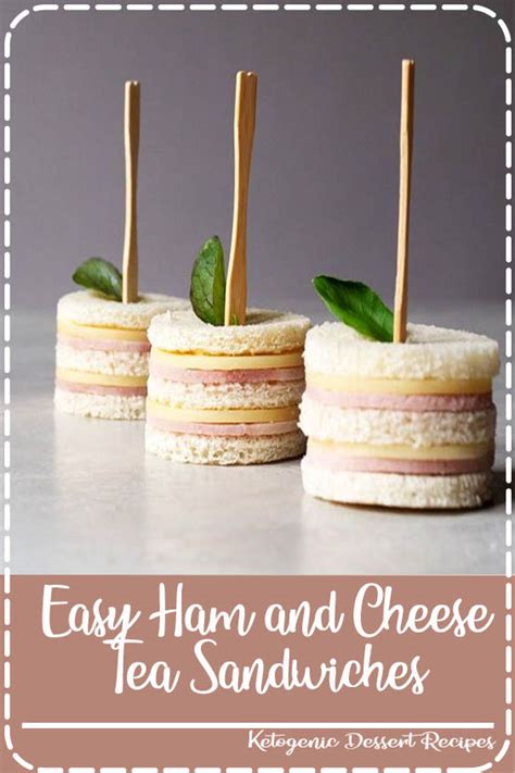 Easy Ham And Cheese Tea Sandwiches Crockpot Recipes Easy