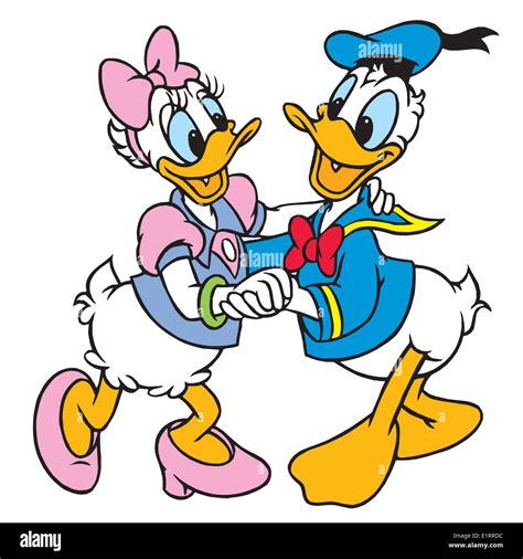 Donald Duck Und Daisy Duck Stockfotografie Alamy